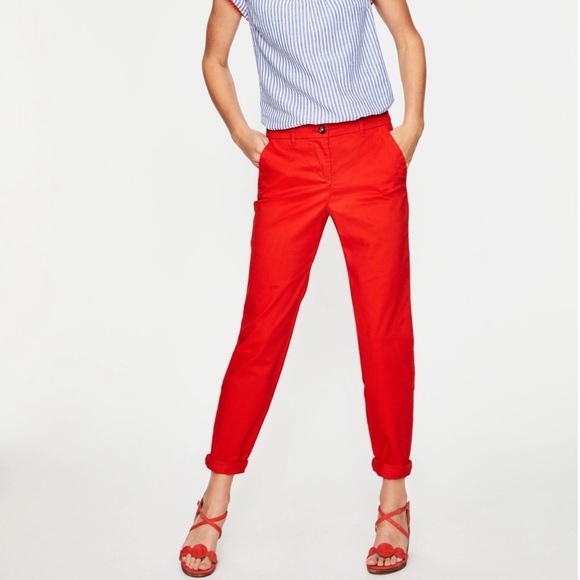 Boden Pants - Boden Red Rachel Chino Pants | Size US 8R